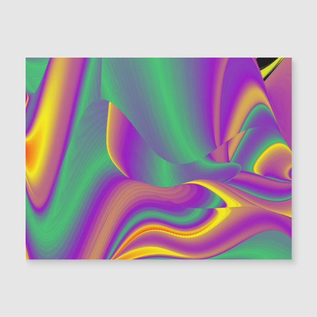 La magia de los colores tarjeta magnética (Anverso)