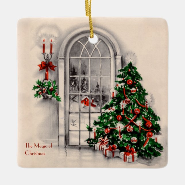 La magia de los Navidades en el ornamento doméstic (Anverso)