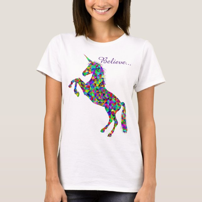 La magia del unicornio cree la camiseta de las (Anverso)