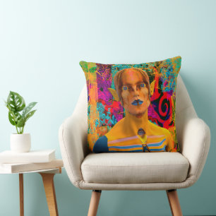 La magia en el Cojín decorativo forestal