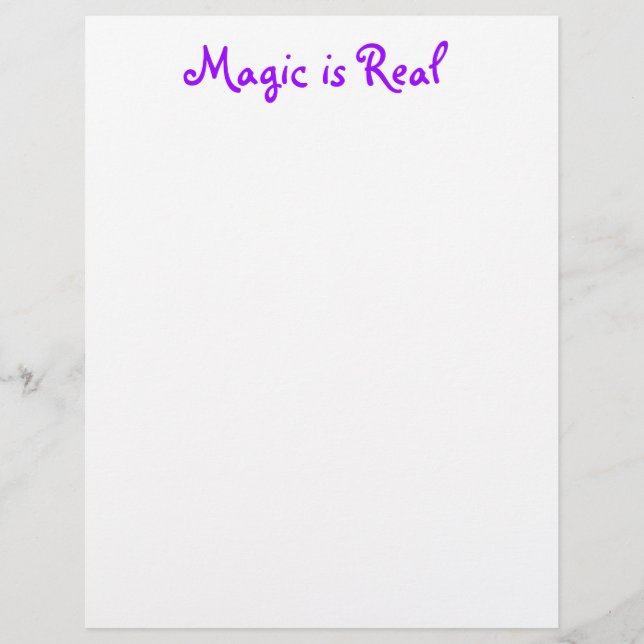 La magia es el membrete real (Anverso)