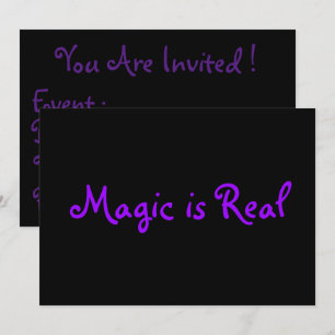 La magia es invitaciones reales