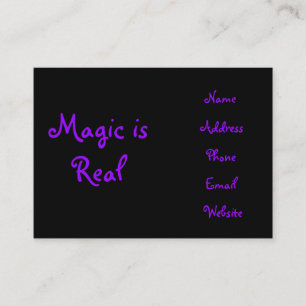 La magia es tarjetas del Real-negocio