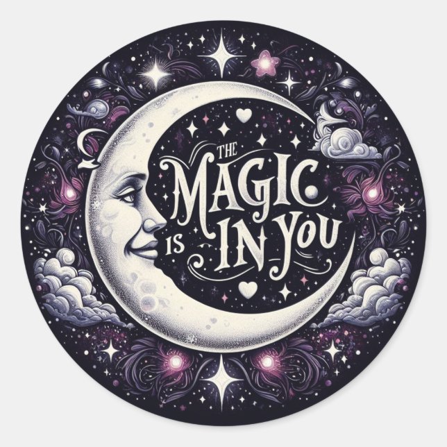 La Magia Está En Tus Pegatinas Fiestas (Anverso)