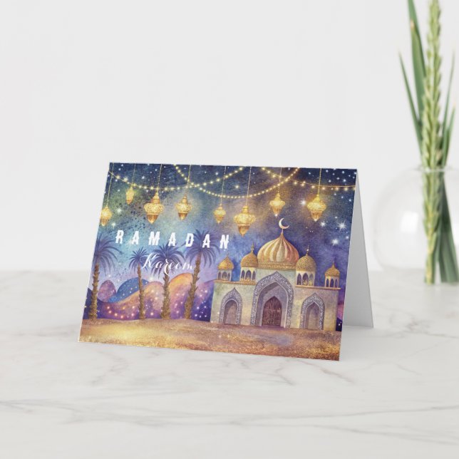 La mágica noche de la postal de Ramadán (Anverso)