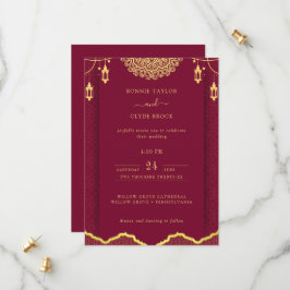 La magnífica invitación a la boda con sofisticació