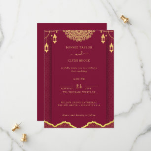 La magnífica invitación a la boda con sofisticació