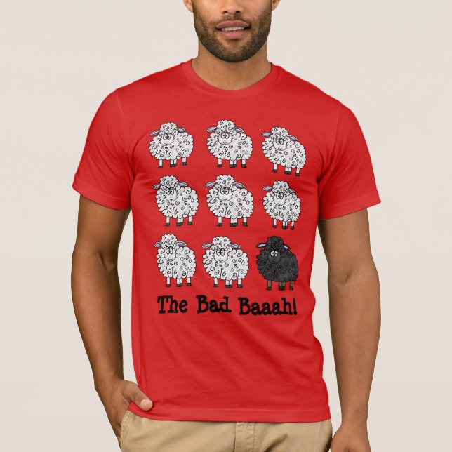 La mala oveja en la camiseta familiar (Anverso)