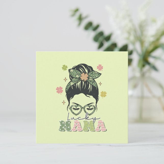 La mamá afortunada de St. Patrick (Anverso de pie)