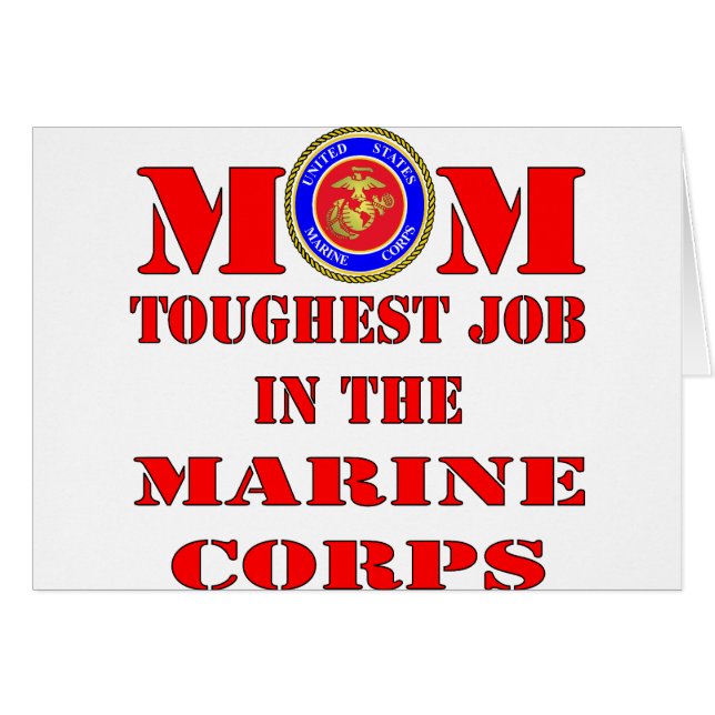La Mamá Marina De La USMC Es El Trabajo Más Difíci (Anverso (Horizontal))