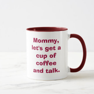 La mamá, nos dejó consigue una taza de café y