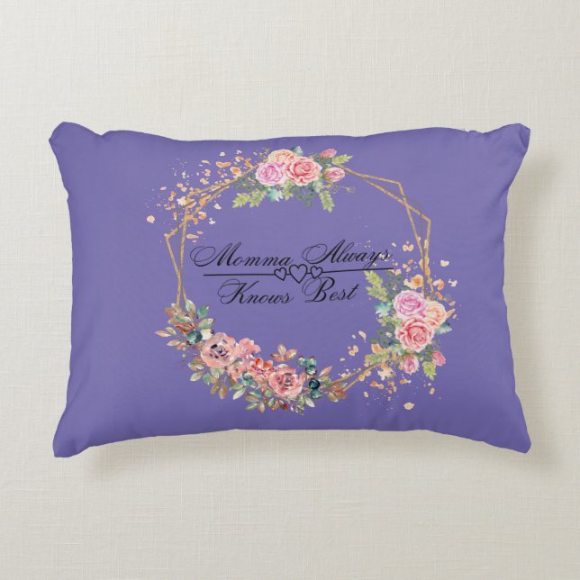 La mamá siempre sabe mejor almohada (Anverso)