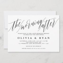 La mañana después de la invitación al brunch post-