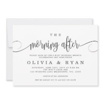 La mañana después de la invitación al brunch post-