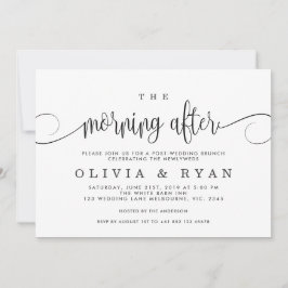 La mañana después de la invitación al brunch post-