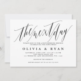 La mañana después de la invitación al brunch post-