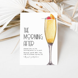 La mañana después de la invitación del brunch Boda