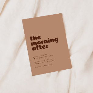 La mañana después de la invitación del brunch Boda