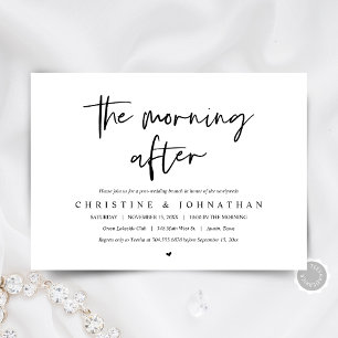 La mañana siguiente, invitación al brunch post bod
