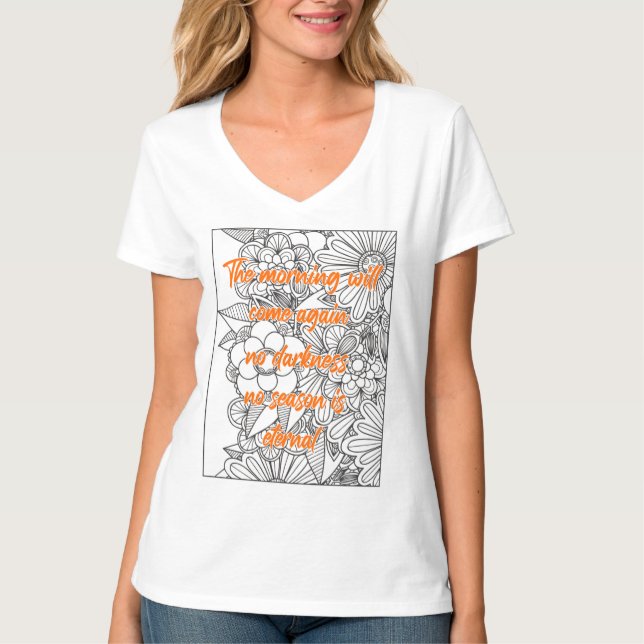 La mañana vendrá otra vez camiseta (Anverso)