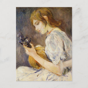 La mandolina de Berthe Morisot Tarjeta postal