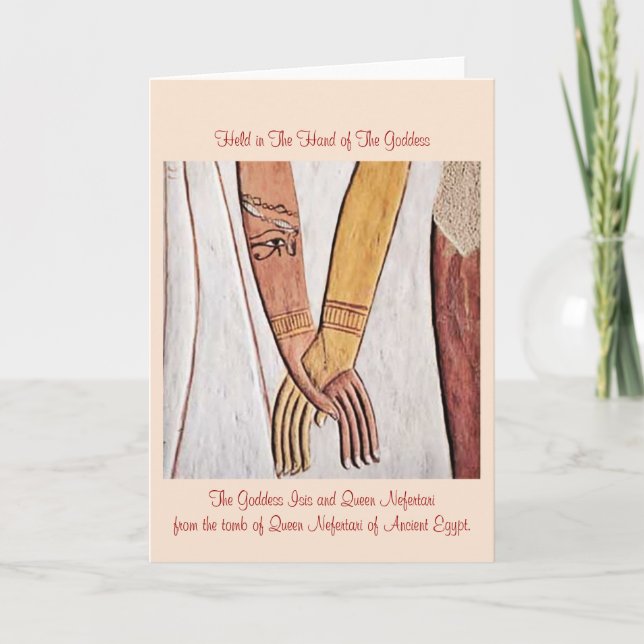La mano de las tarjetas de la diosa (Anverso)