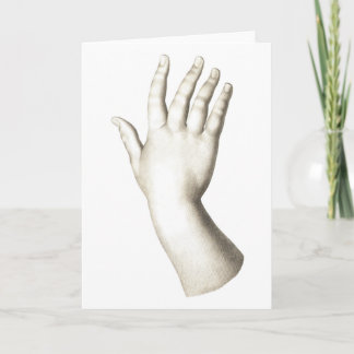 La mano elegante - Tarjeta de felicitación
