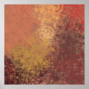 La mano hizo arte. Textura colorida. Arte moderno.