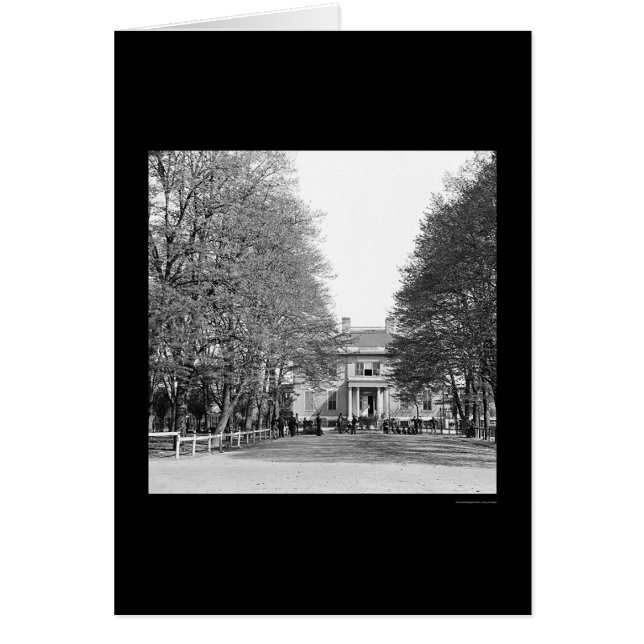 La mansión del gobernador en Richmond, VA 1865 (Frente)