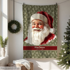 La manta de feriado de Santa Claus para la época d