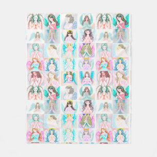 La manta de la fleta del ángel de la oración