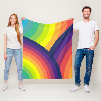 La manta de la flota del patrón arcoiris de los 70