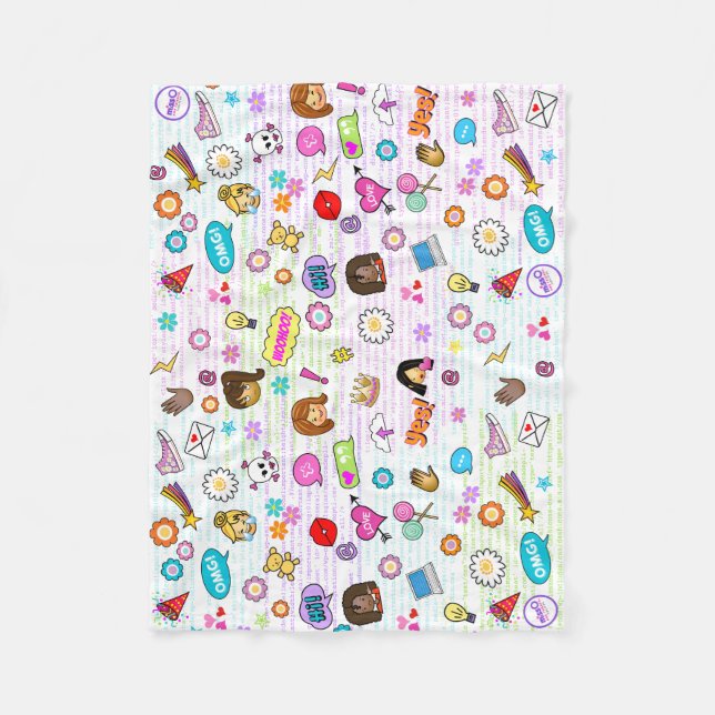 La manta de la sobrina de la señorita Oji en blanc (Anverso)