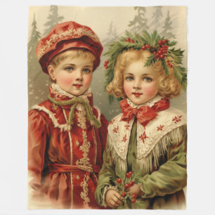 La manta de los Navidades de moda holly y hearth