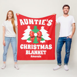 La manta de Navidades de la tía personalizada