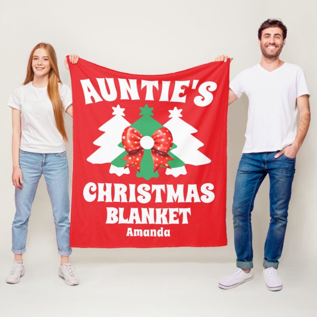 La manta de Navidades de la tía personalizada (In situ)