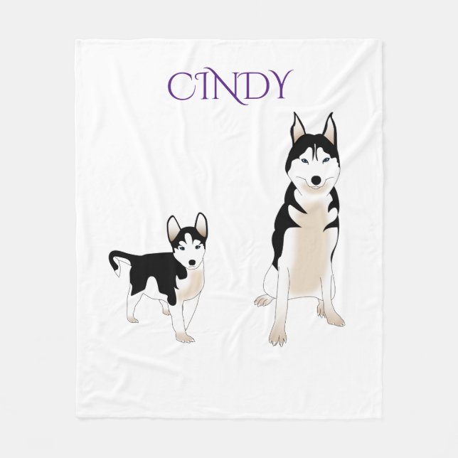 La manta de perros Husky. (Anverso)