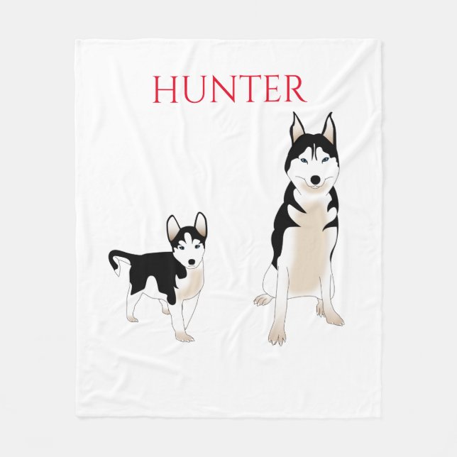 La manta de perros Husky. (Anverso)