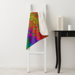 La manta Sherpa "de colores estratificados"