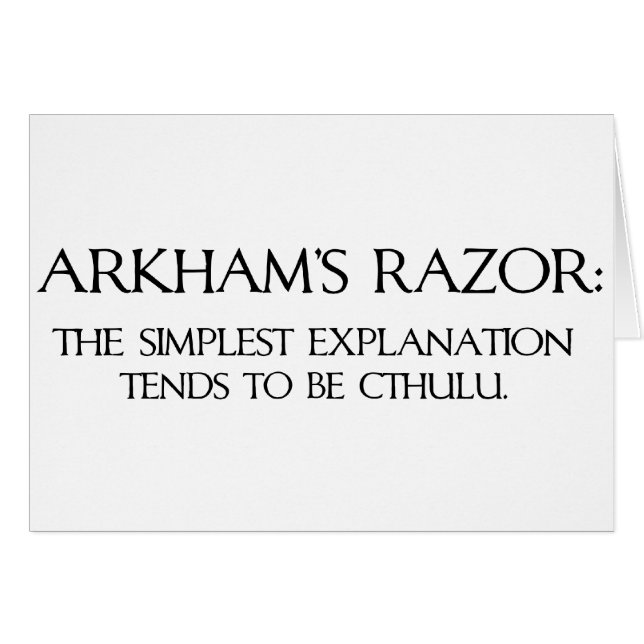 La maquinilla de afeitar de Arkham (Anverso (Horizontal))