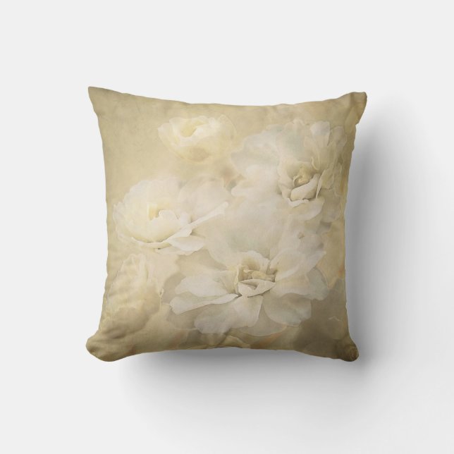 La marfil antigua florece almohada (Anverso)