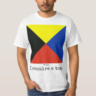 La marina de guerra señala la camisa por medio de