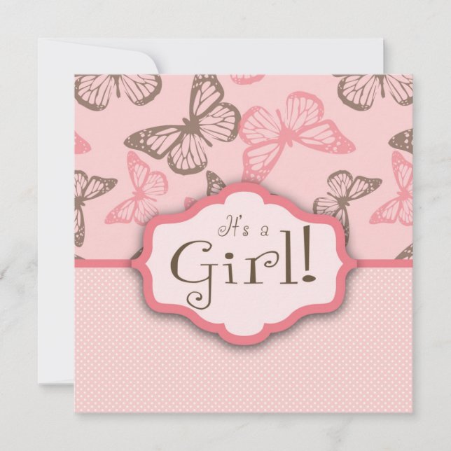 La mariposa besa el cuadrado de la invitación (Anverso)