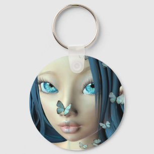 La mariposa besa llavero