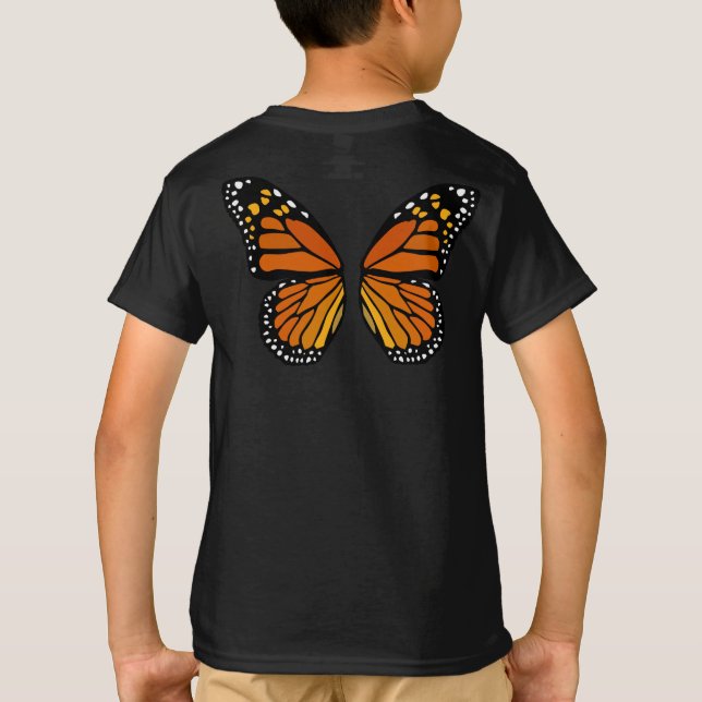 La mariposa se va volando la camiseta orgánica de (Reverso)