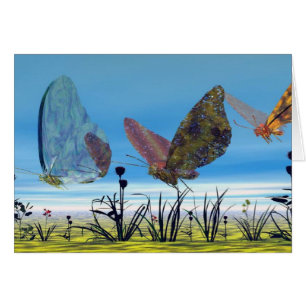 La mariposa se va volando la tarjeta