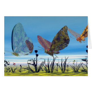 La mariposa se va volando la tarjeta
