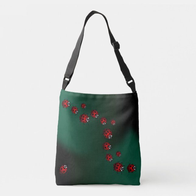 La mariquita empaqueta las bolsas de asas lindas (Reverso)