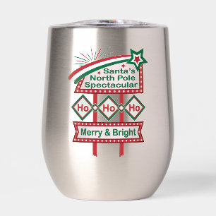 La marquesina retro de Santa – Ho Ho Ho alegre y b