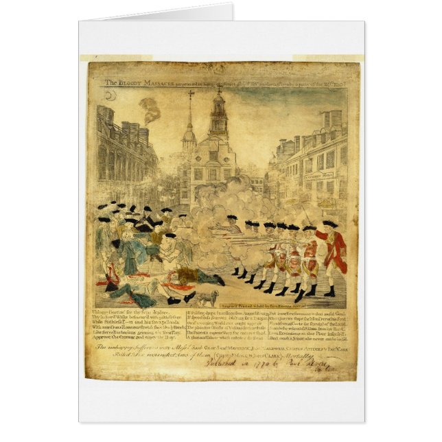La masacre de Boston de Paul Revere (Frente)